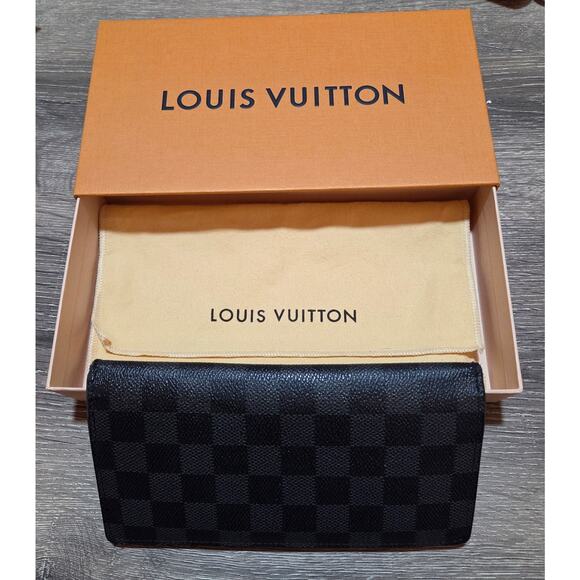 Louis Vuitton Vintage Brazza Long Wallet - Graphite - Picture 1 of 1